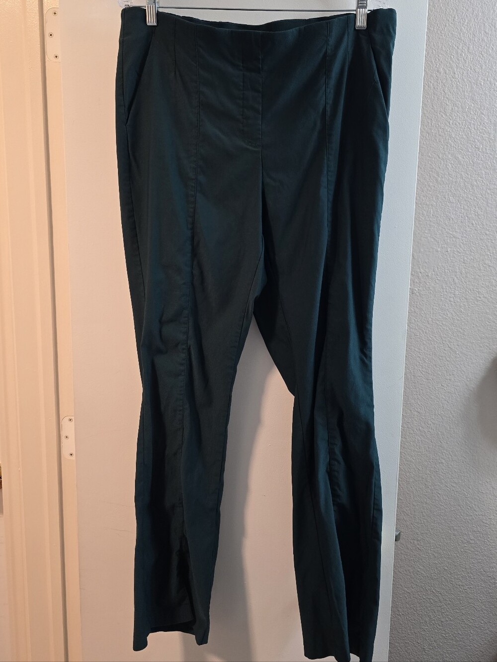 28 Tribal Teal Straight-Leg Pants